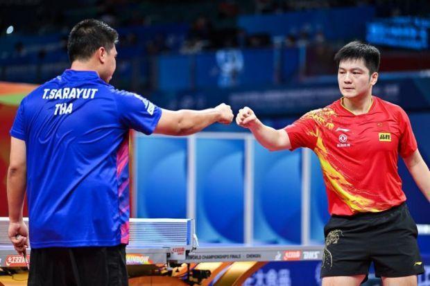 世乒赛男团中国vs泰国的相关图片